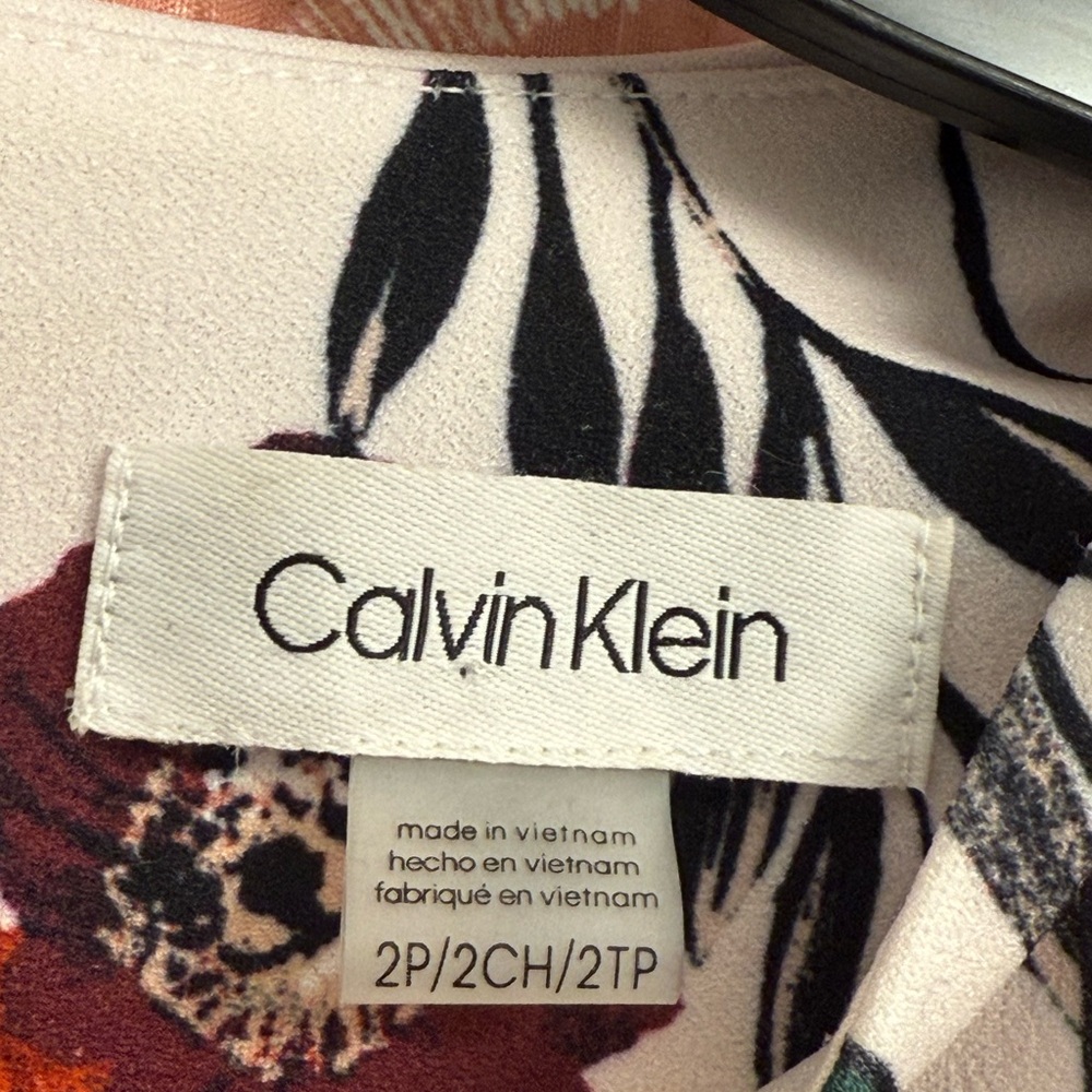 Calvin Klein Pink Floral Midi Dress - Picture 4 of 7